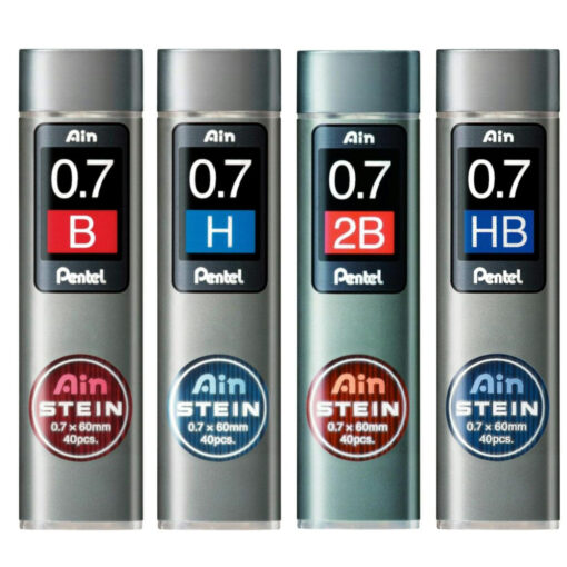 Pentel Ain Stein 0.7mm Mechanical Pencil Lead Refills - hb