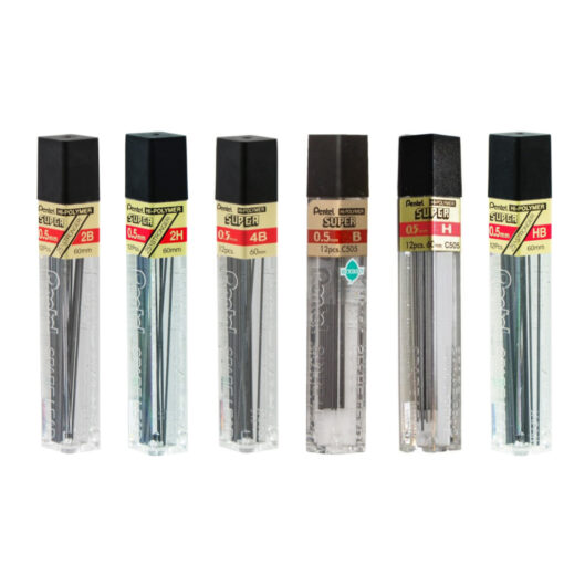 Pentel Super Hi-Polymer Lead Refills 0.5mm