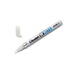 Pentel White Marker Pen Fine Bullet Point 100WS