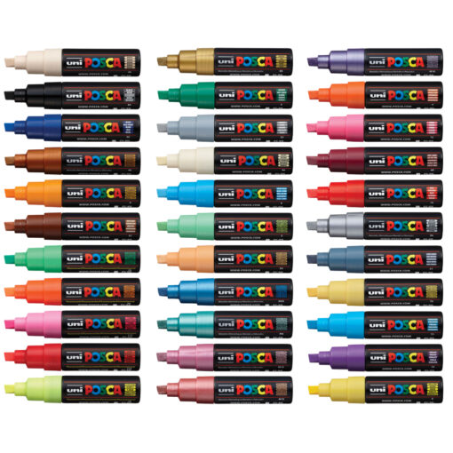 Posca PC-8k Paint Marker Pen Broad Chisel Tip