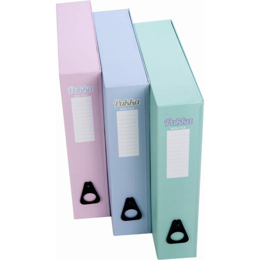 Pukka Box File Foolscap A4+ Pack of 10 - pink