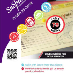 Snopake 11395 Polyfile A5 Press Stud Wallets