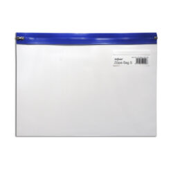 Snopake 12804 A4 Plus Blue Clear Transparent Zippa Bag