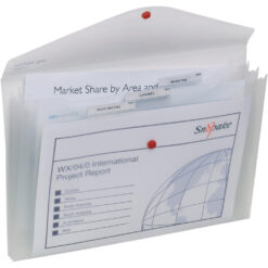 Snopake 14966 Polyfile Foolscap Stud Wallet