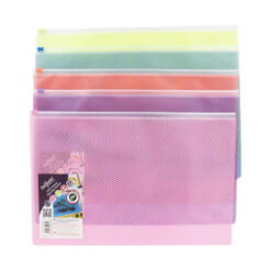 Snopake A4+ Mesh Zip Bag Biodegradable Pack Of 5