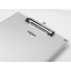 Snopake A4 Silver Metallic Clipboard Measurement Guide