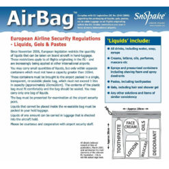 Snopake Airport AirBag Clear Travel Bags Pack of 5