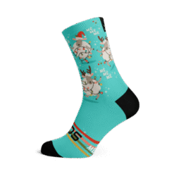Sox Premium Cycling Socks Seamless Crew Style Christmas Sweater 3 Patterns