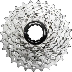 SunRace 8 Speed Cassette 12-25T, 11-28T Silver - 11-28t