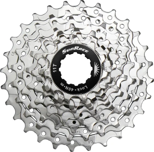 SunRace 8 Speed Cassette 12-25T, 11-28T Silver - 11-28t