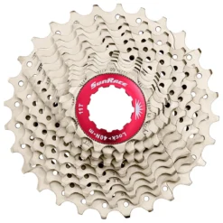 SunRace CSRX0 10-Speed Cassette 11-28T Silver/Red - 11-32t