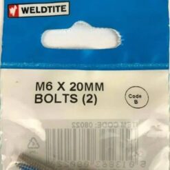 Weldtite Bike Bits M6 X 20mm Bottle Bolts X 2