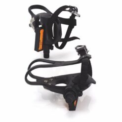 XLC Bicycle Road Pedal with Clips and Toe Straps PD-R01