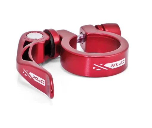 XLC Quick Release Alloy Seat Post Clamp 31.8mm or 34.9mm Red