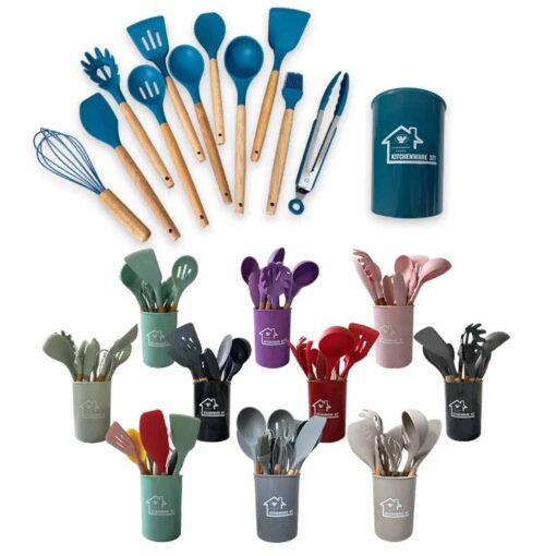 12 Piece Silicone Kitchen Utensil Set