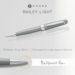 Cross-Bailey-Ballpoint-Pen-Grey-Black-Ink-x-1