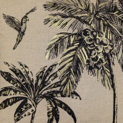 Amazonia Black & Gold Tropical Cushion Cover