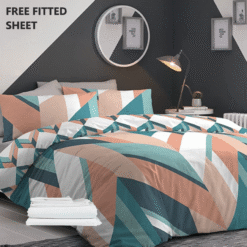 Anderson Bedding Set with Free Fitted Sheet - double-bed