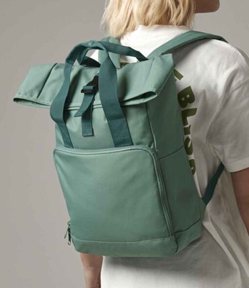 BagBase Recycled Twin Handle Roll-Top Backpack