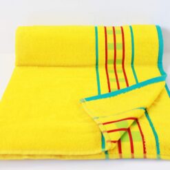 Beach Towels Arabella Yellow Large Luxury Velour