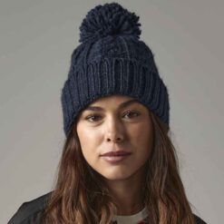 Beechfield Cable Knit Melange Beanie