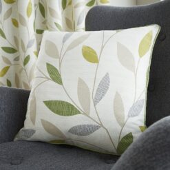 Beechwood Leaf Trail Cushion Covers - green