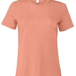 Bella Ladies Relaxed CVC T-Shirt - Heather Sunset, XL