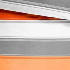 Betley Orange Wide Stripe Bedding by Fusion