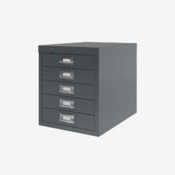 Bisley Cabinet 5 Drawer H125NL Anthracite Grey