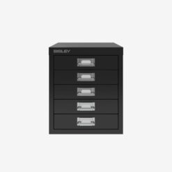 Bisley Cabinet 5 Drawer H125NL Black