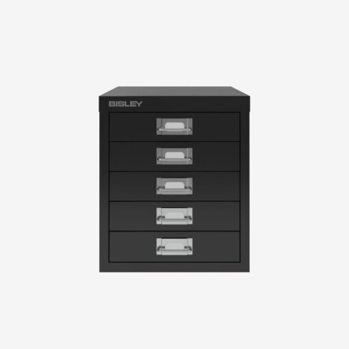 Bisley Cabinet 5 Drawer H125NL Black