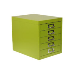 Bisley Cabinet 5 Drawer H125NL Green