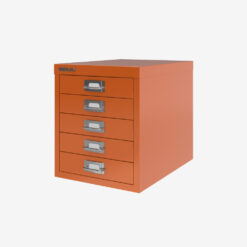 Bisley Cabinet 5 Drawer H125NL Orange