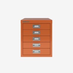 Bisley Cabinet 5 Drawer H125NL Orange