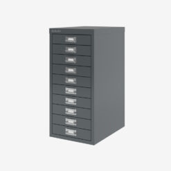 Bisley Filing Cabinet 10 Drawer H2910NL Anthracite Grey