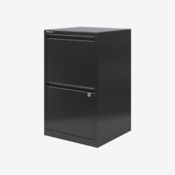 Bisley Filing Cabinet 2 Drawer FFPFA2 Flush Handle Black