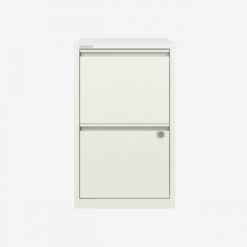 Bisley Filing Cabinet 2 Drawer FFPFA2 Flush Handle Chalk White