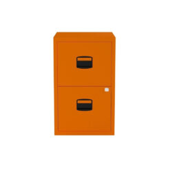 Bisley Filing Cabinet 2 Drawer Orange