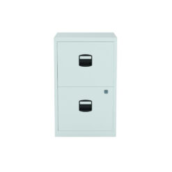 Bisley Filing Cabinet 2 Drawer White