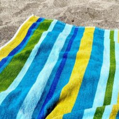 Cabana Striped Beach Towels Blue