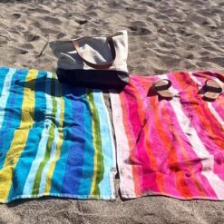 Cabana Striped Beach Towels Blue