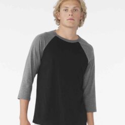 Canvas Unisex 3/4 Sleeve Baseball T-Shirt