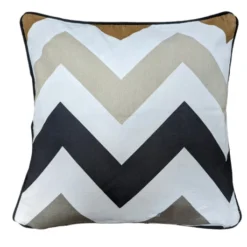 Chevron Tan Cushion Cover