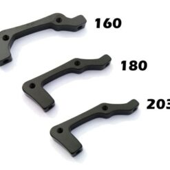 Clarks Disc Brake Adaptor in Black I.S. Rear 160, 180, 203