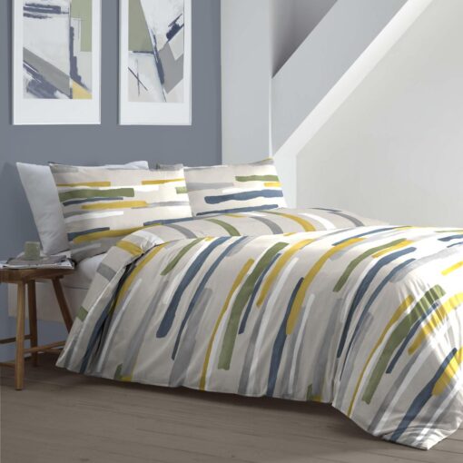 Clifton Duvet Cover Sets Green or Blue - king-green