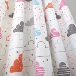 Cosatto - Fairy Clouds - Pair of Pencil Pleat Curtains - 66" Width X 72" Drop (168 X 183Cm) in Multicolour