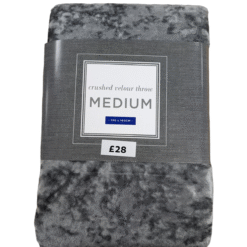 Cosy Throw for sofa or Bed in Silver Grey