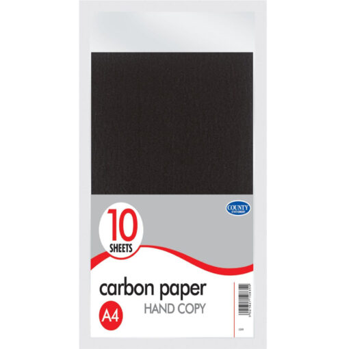 County Carbon Paper A4 Black Pack 10 (210 mm x 297 mm)