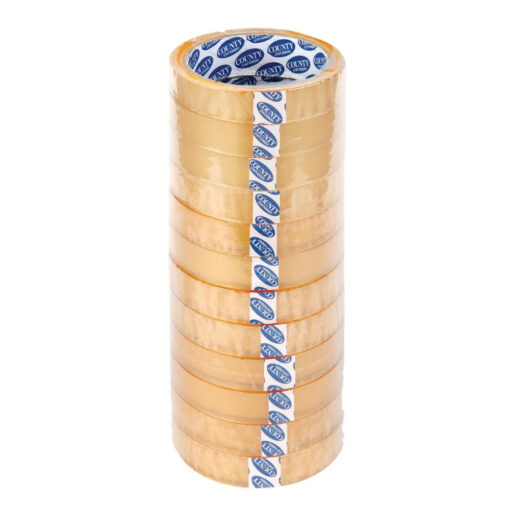 County Clear Strong Self Adhesive Packing Tape Size 40m x 24mm Pack 12