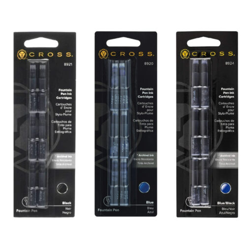 Cross Fountain Pen Ink Cartridge Refills 6 Pack